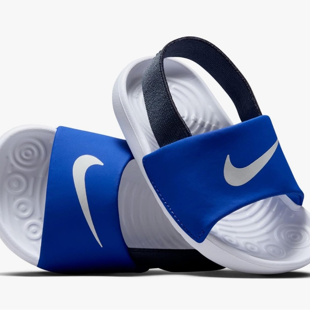 Nike Kids Blue Slide Sandals